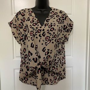 Leopard print top